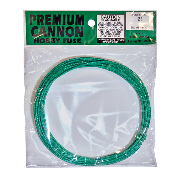 CANNON FUSE (2mm) 20ft ROLL Firing Systems, Fuses, Igniting Devices