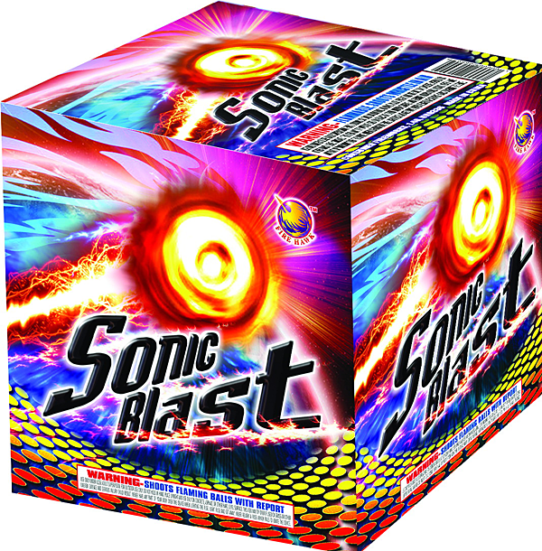 12 SHOT SONIC BLAST 200+ Gram Aerial Repeaters